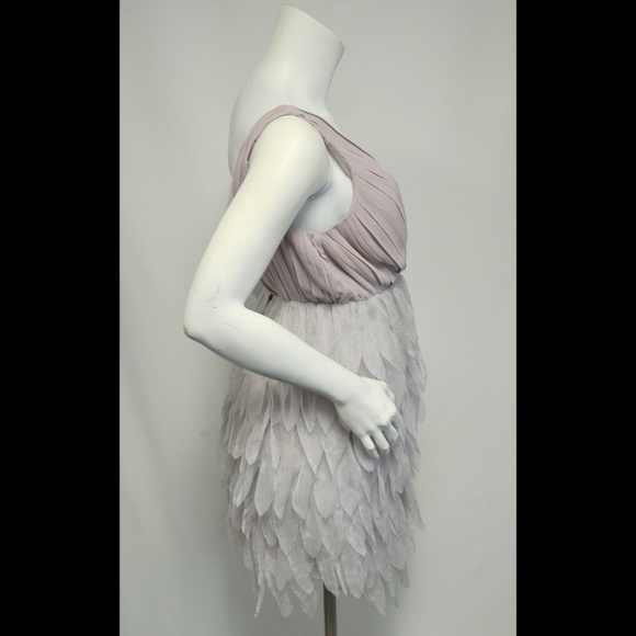 Ark & Co Feathered Style Gray Dress - Picture 5 of 8